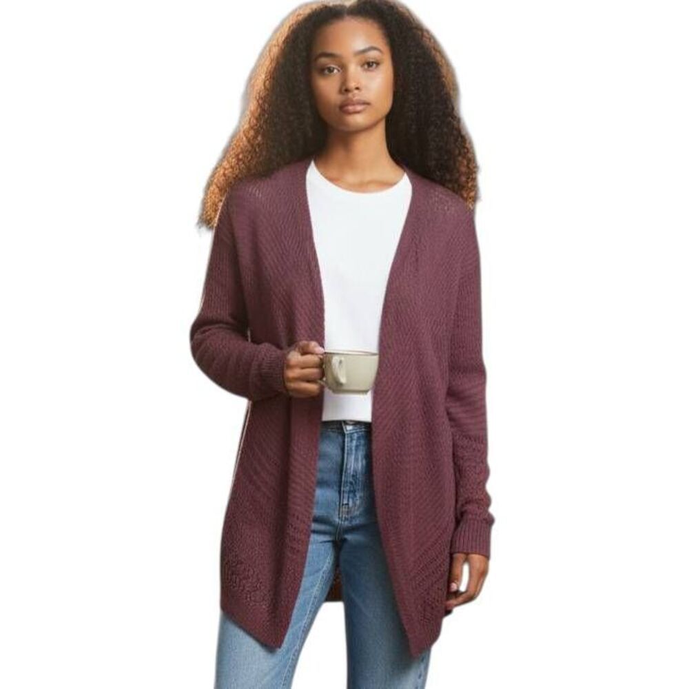 PINK ROSE MAUVE CARDIGAN SZ.S EUC.